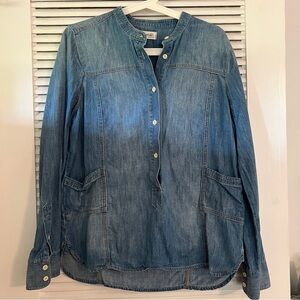 EUC Madewell Denim Popover Shirt